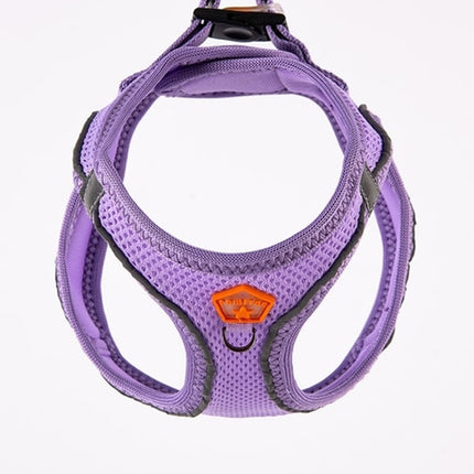 Pawstar Medium Light purple Air Mesh Dog Harness Neck 32-34cm And Waist 44-48cm