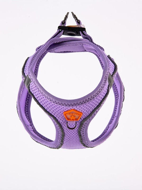 Pawstar Medium Light purple Air Mesh Dog Harness Neck 32-34cm And Waist 44-48cm