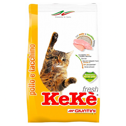 Keke Dry Cat Food with Chicken and Turkey 1 kg