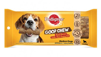 Pedigree Dog Pedigree Good Chew Beef Flavor for Medium Dogs 10-25kg 83g Dog Treats