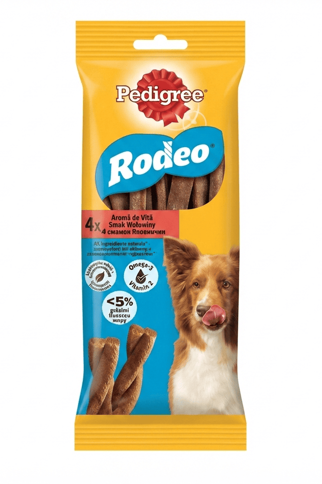 Pedigree Dog Pedigree Rodeo Beef Flavor Dog Treats Stick 4 Pieces