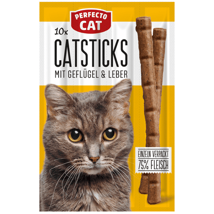 Perfecto Cat Perfecto Cat 10 Sticks Poultry And Liver 10pcs In 5g