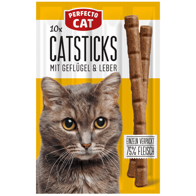 Perfecto Cat Perfecto Cat 10 Sticks Poultry And Liver 10pcs In 5g