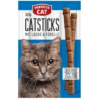 Perfecto Cat Perfecto Cat 10 Sticks Salmon And Trout 10pcs In 5g