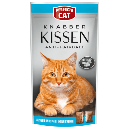 Perfecto Cat Perfecto Cat Feine Knabber Kissen Anti Hairball 50g