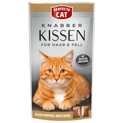 Perfecto Cat Perfecto Cat Hair And Skin Care Treats Fine Crunchy Pillows with Salmon 50g