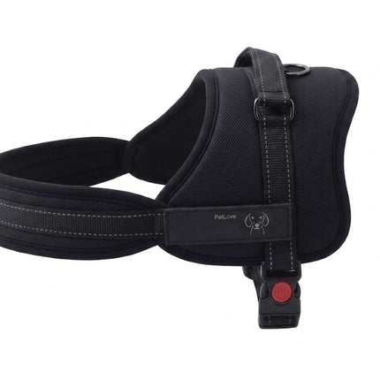pet dog Dog Pet Dog Reflective No Pull Dog Harness Black Comfort Series Size XL