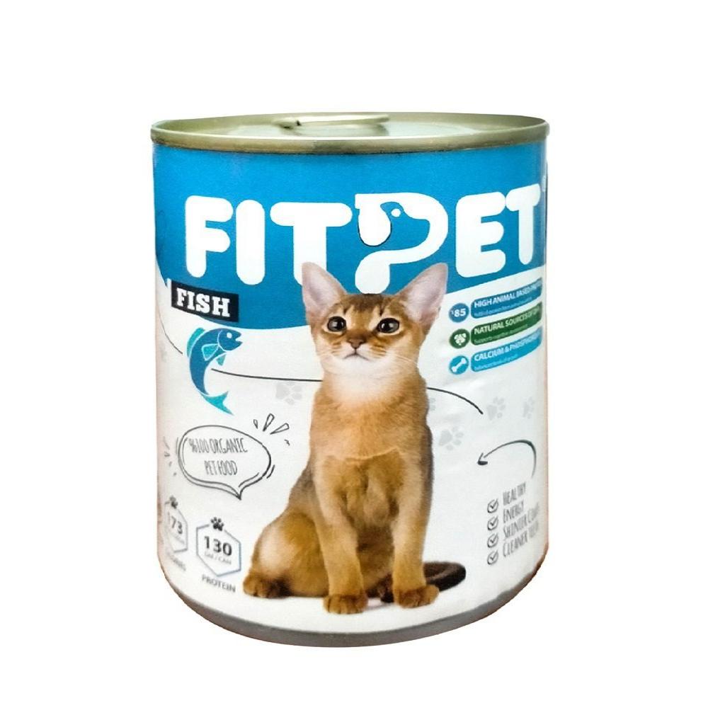 FitPet Canned Wet Food With Fish 400g