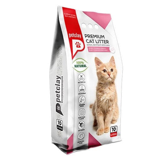 Petclay Cat Litter Petclay Clumping Cat Litter Baby Powder Scent 20 L
