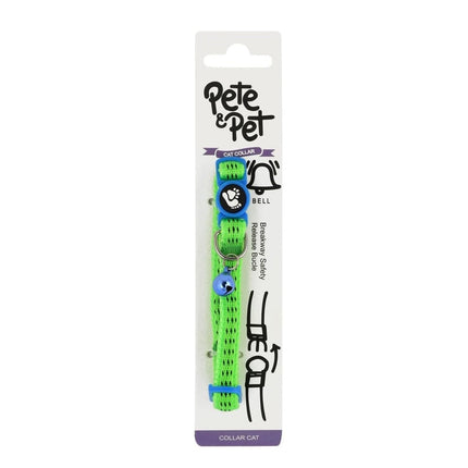 Pete and Pet Dog and cat Pete and Pet Blue and Pink Cat and small dog Collar with Bell