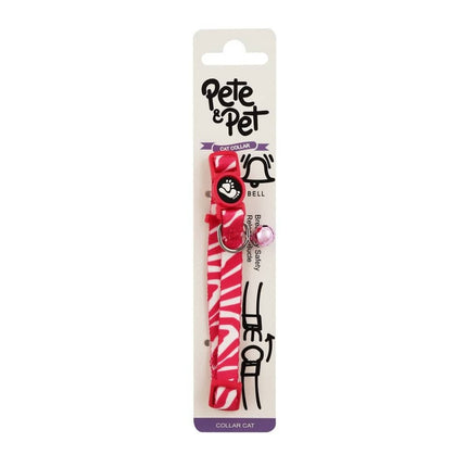 Pete and Pet Dog and cat Pete and Pet Pink and White Cat and small dog Collar with Bell