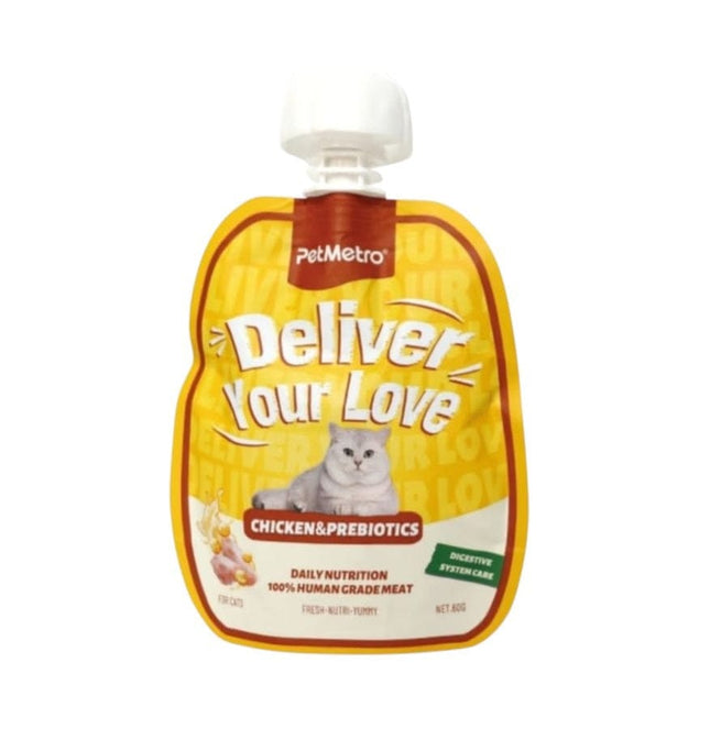PetMetro Cat PetMetro Digetive Care Cat Treat with Chicken and Prebiotics 60 gr