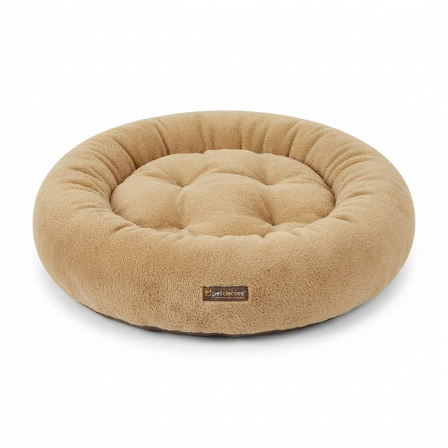 Petmoda Dog and cat Petmoda Round Plush Donut Pet Bed for Dogs And Cats 60 cm Brown