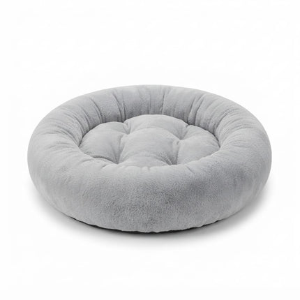 Petmoda Dog and cat Petmoda Round Plush Donut Pet Bed for Dogs And Cats 70 cm Ice Grey
