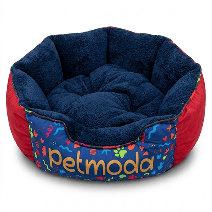 Petmoda Dog and cat Petmoda waterproof bed double face Small 60 in 45 cm Red / Navy Blue