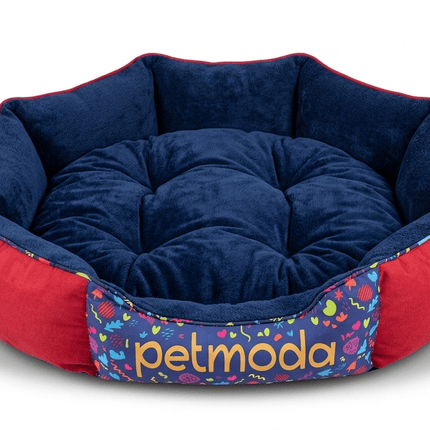 Petmoda Dog Petmoda bed double face  95 in 75 cm Red / Navy Blue