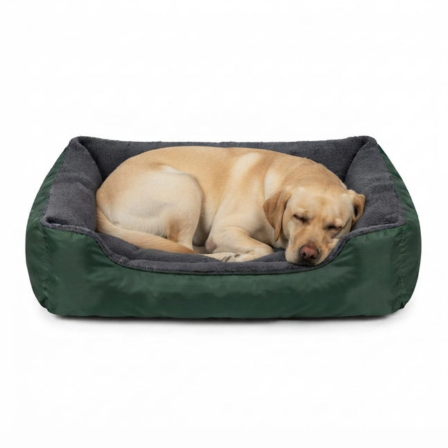 Petmoda Dog Petmoda Waterproof Rectangular Pet Bed with Fleece Lining Dark Green 110 ×85 cm