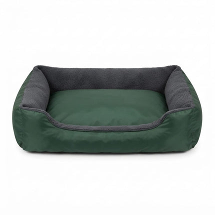Petmoda Dog Petmoda Waterproof Rectangular Pet Bed with Fleece Lining Dark Green 80 × 70 cm