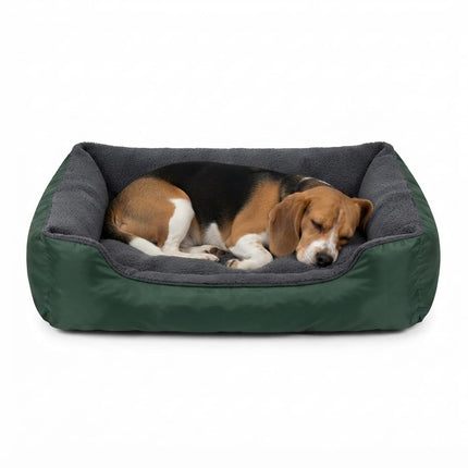 Petmoda Dog Petmoda Waterproof Rectangular Pet Bed with Fleece Lining Dark Green 80 × 70 cm