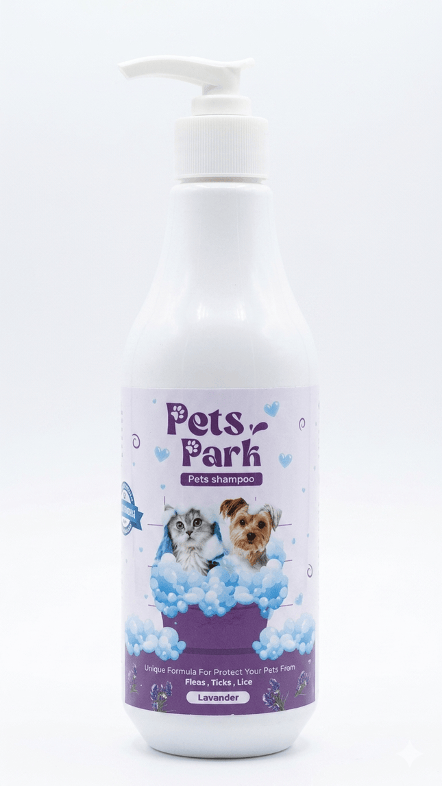 Pets Park Cat Pets Park Lavender Anti Flea & Tick Shampoo for Dogs And Cats 500ml