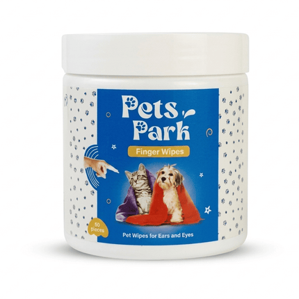 Pets Park Dog and cat Pets Park Eye & Ear Cleaning Finger Wipes for Dogs And Cats 50 Pcs
