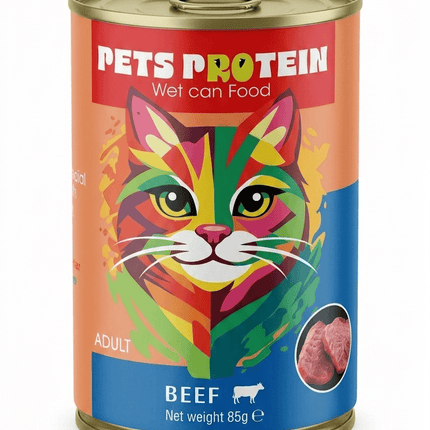 Pets Protein Cat Pets Protein Beef Wet Cat Food for Adult Cats 400g