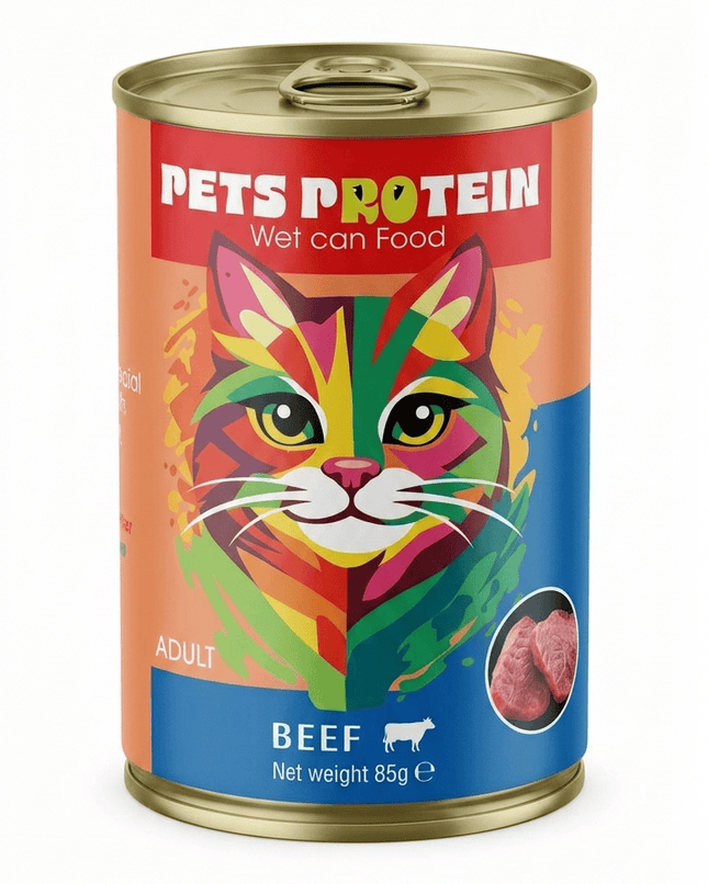 Pets Protein Cat Pets Protein Beef Wet Cat Food for Adult Cats 400g