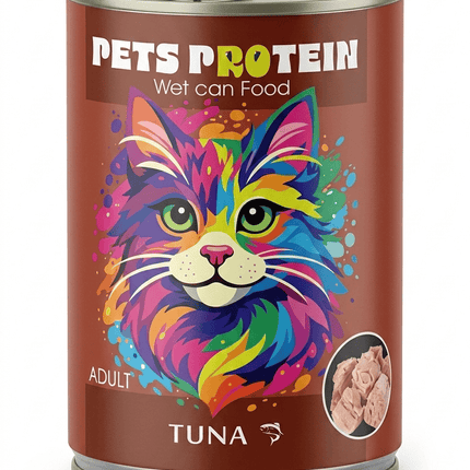 Pets Protein Cat Pets Protein Tuna Wet Cat Food for Adult Cats 400g