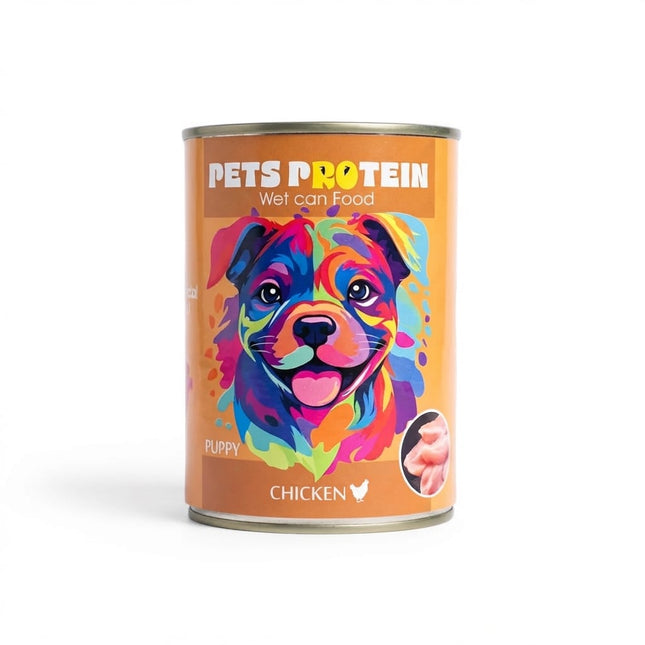 Pets Protein Dog Pets Protein Dog Wet Food for Puppies with Chicken 400g