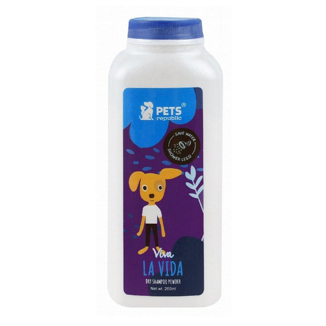 Pets Republic Dog and cat Shampoo Dry Powder Viva from Pets Republic 200 gr