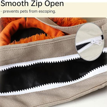 PETTOM Cat Pet Carrier Canvas Pet Carrier for Walking Chihuahua Bichons Pomeranian Navy
