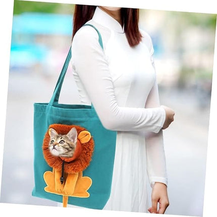 PETTOM Cat Pet Carrier Canvas Pet Carrier for Walking Chihuahua Bichons Pomeranian Sky blue