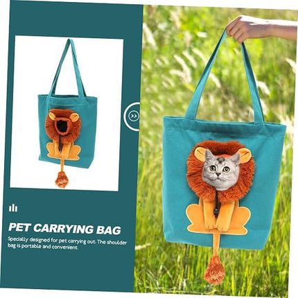 PETTOM Cat Pet Carrier Canvas Pet Carrier for Walking Chihuahua Bichons Pomeranian Sky blue