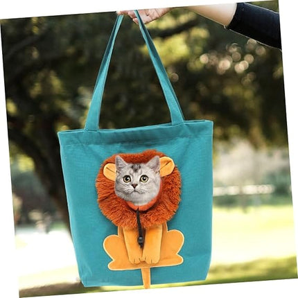 PETTOM Cat Pet Carrier Canvas Pet Carrier for Walking Chihuahua Bichons Pomeranian Sky blue