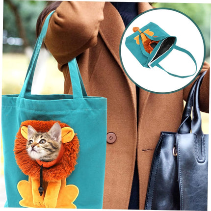PETTOM Cat Pet Carrier Canvas Pet Carrier for Walking Chihuahua Bichons Pomeranian Sky blue