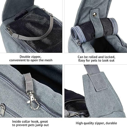 PETTOM Cat PETTOM Adjustable Dog Sling Carrier Lightweight And Hands Free Pet Travel Bag