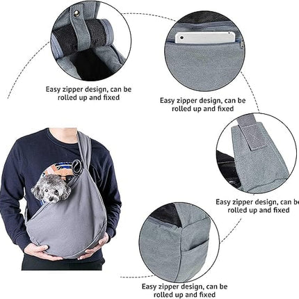 PETTOM Cat PETTOM Adjustable Dog Sling Carrier Lightweight And Hands Free Pet Travel Bag