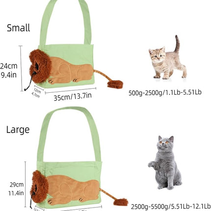 PETTOM Cat Soft Travel Pet Carrier for Cats and Small Dogs Size L
