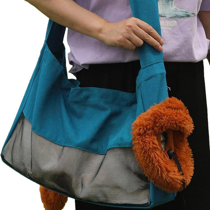 PETTOM Cat Soft Travel Pet Carrier for Cats and Small Dogs Size M Sky blue