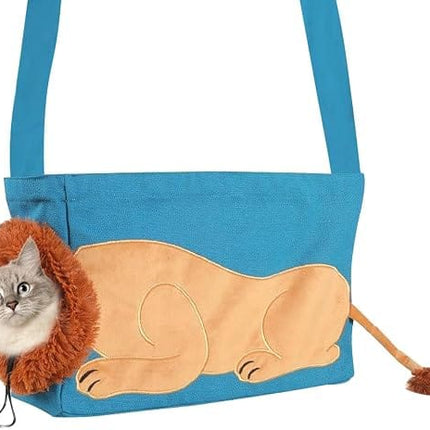 PETTOM Cat Soft Travel Pet Carrier for Cats and Small Dogs Size M Sky blue