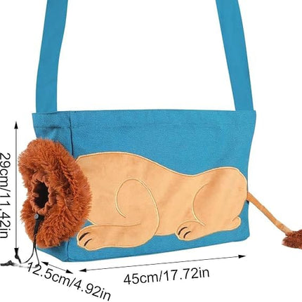 PETTOM Cat Soft Travel Pet Carrier for Cats and Small Dogs Size M Sky blue