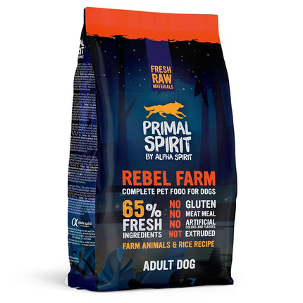 Primal Spirit Dog Primal Spirit Rebel Farm Chicken And Fish Complete Dog Food 1kg