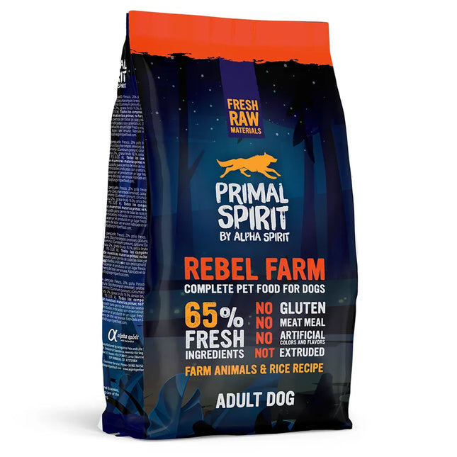 Primal Spirit Dog Primal Spirit Rebel Farm Chicken And Fish Complete Dog Food 1kg