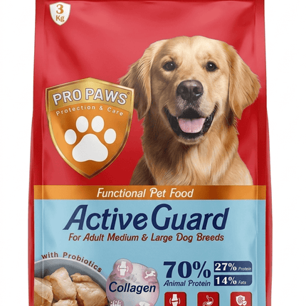 Pro Paws Dog Pro Paws Active Guard Functional Dog Food with Probiotics And Collagen 3kg