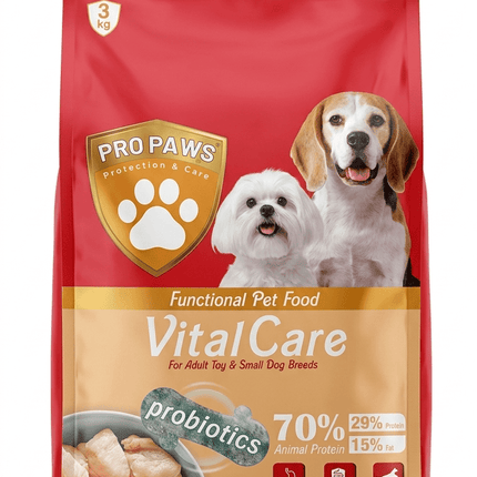 Pro Paws Dog Pro Paws Vital Care Dry Dog Food for Toy And Small Breeds  3kg