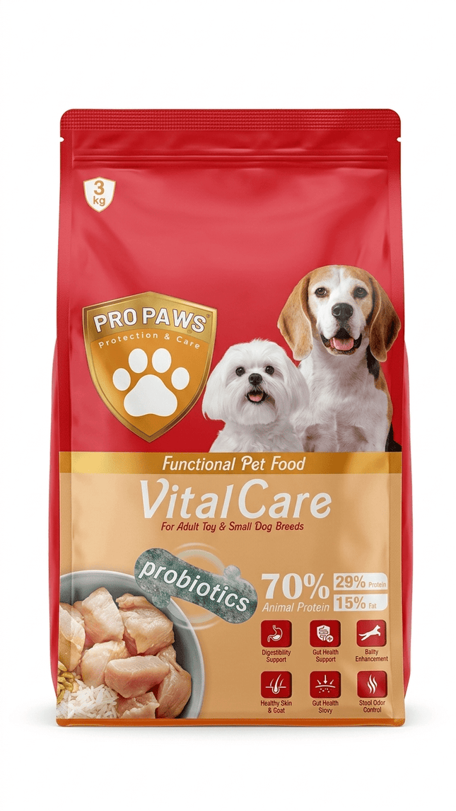 Pro Paws Dog Pro Paws Vital Care Dry Dog Food for Toy And Small Breeds  3kg