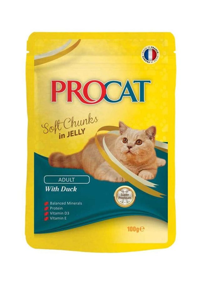 PROCAT Cat PROCAT Soft chunks in jelly with Duck 100 gm