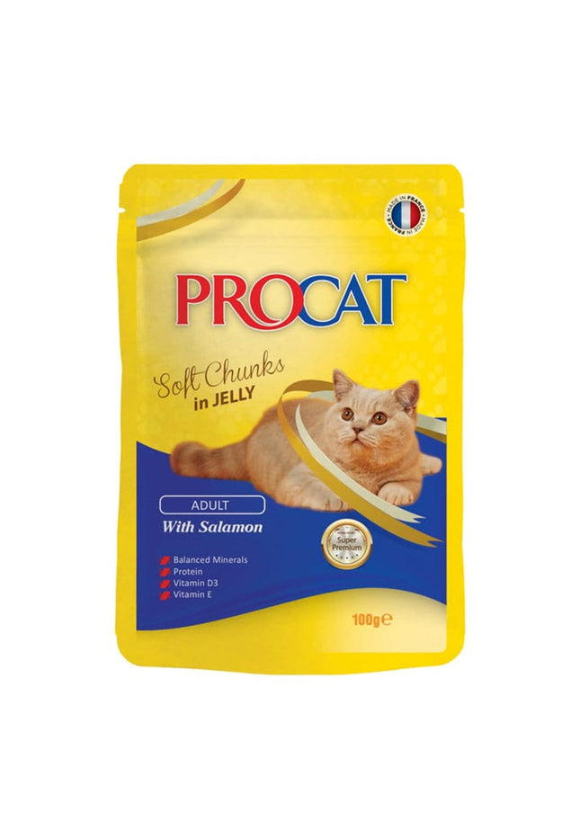 PROCAT Cat PROCAT Soft chunks in jelly with Salmon 100 gm
