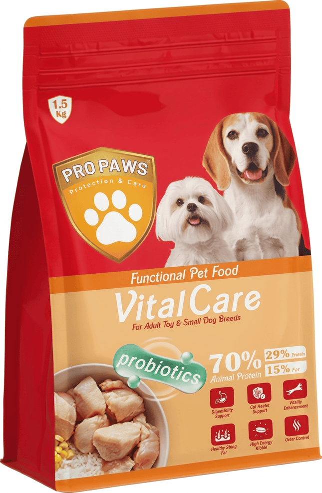 PROPAWS Dog PROPAWS Vital Care Dry Food For Adult Toy and Small Dogs Breeds 1.5 kg