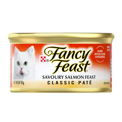 Purina Cat Fancy Feast Classic Savoury Salmon Pâté Feast Cat Food 85g